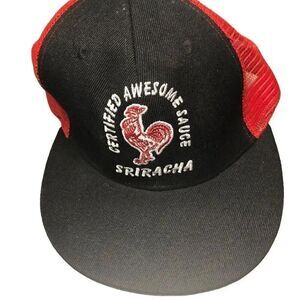 Sriracha Certified Awesome Sauce Mesh Snapback Truckers Hat